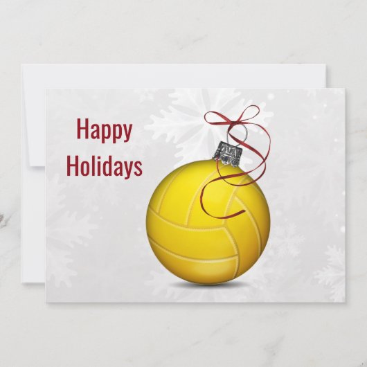 volleybalspeler Holiday Greeting Kaarten (Voorkant)