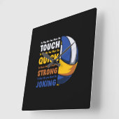 Volleybalspeler | Je moet sterk zijn Vierkante Klok (Hoek)