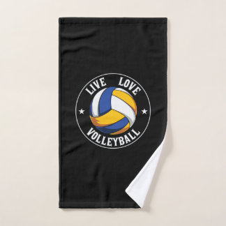 Volleybalspeler | Live Love Volleyball Handdoek