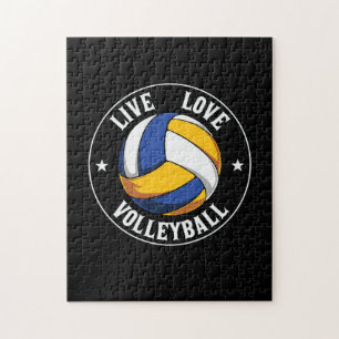 Volleybalspeler Live Love Volleyball Legpuzzel