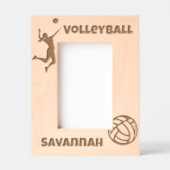 Volleybalspeler Lover Custom Name Gegraveerde Lijstjes (Voorkant)