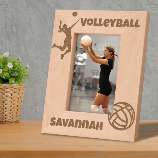 Volleybalspeler Lover Custom Name Gegraveerde Lijstjes