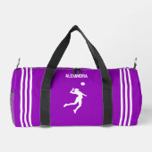 Volleybalspeler Meisje, Verjaardagscadeau, Team Plunjezak (Achterkant)