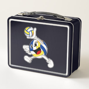 Volleybalspeler met volleybal