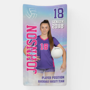 Volleybalspeler Portret Foto Seniorenavond Spandoek