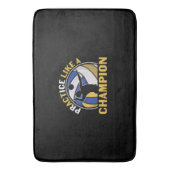 Volleybalspeler | Praktijk als een kampioen Badmat (Voorkant Verticaal)