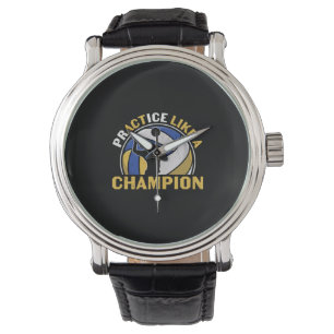 Volleybalspeler   Praktijk als een kampioen Horloge