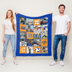 Volleybalspeler Senior Night Geschenk Aangepaste K Fleece Deken