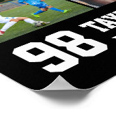 Volleybalspeler Senior Sportteam Fotocollage Poster (Hoek)