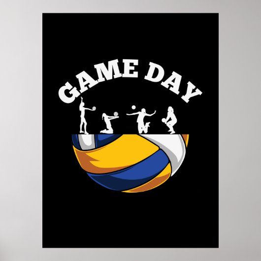 Volleybalspeler | Speldag — Volleybal Poster (Voorkant)