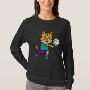 Volleybalspeler Spike Net Kat Fluisteraar T-shirt