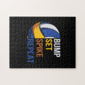 Volleybalspeler | Spike Repo instellen Legpuzzel (Horizontaal)