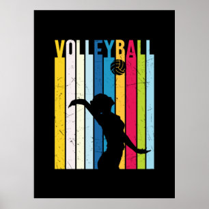 Volleybalspeler volleybal poster