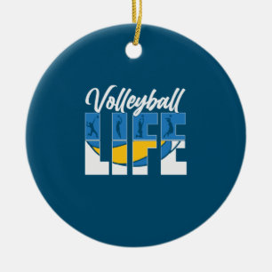 Volleybalspeler Volleyballeven Keramisch Ornament