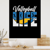 Volleybalspeler | Volleyballeven Poster (Keuken)
