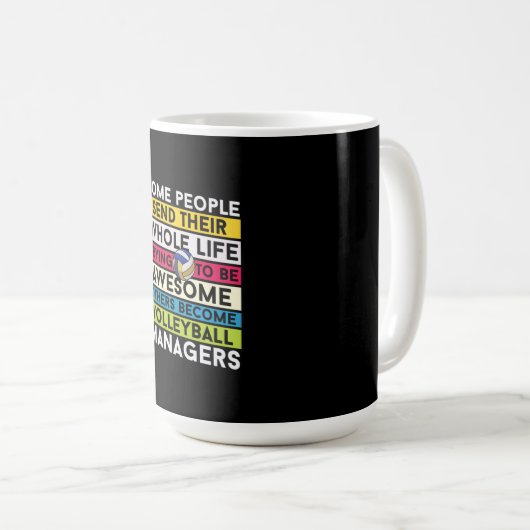 Volleybalspeler | Volleybalmanagers Koffiemok (Voorkant rechts)