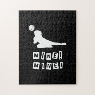 Volleybalspeler Volleybalmijn Legpuzzel