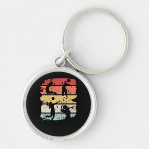 Volleybalspelretro Sleutelhanger