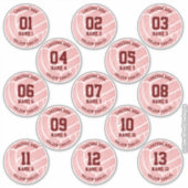 volleybalsport met thema viering sticker (Voorkant)