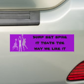 volleybalsticker bumpersticker (Op auto)