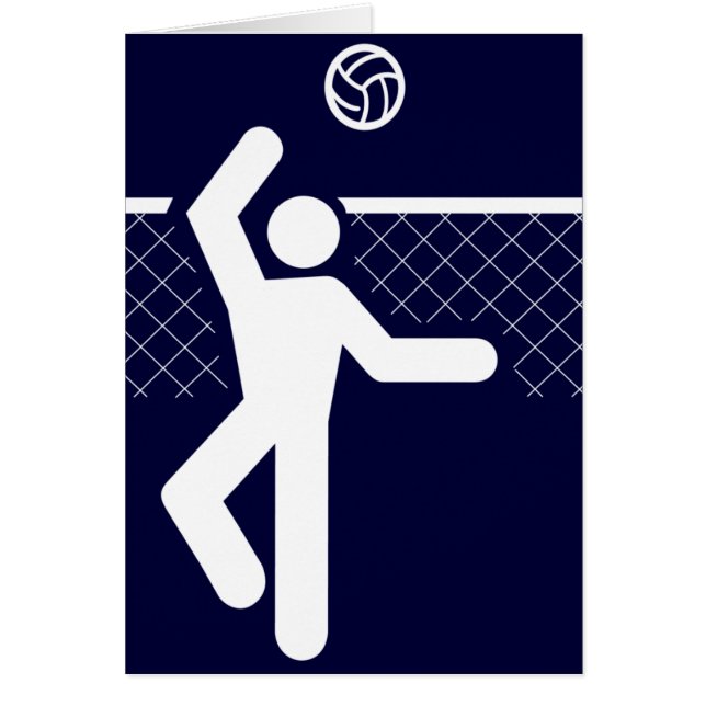Volleybalsymboolkaart (Voorkant)