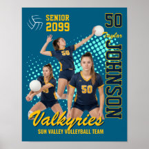 Volleybalteam Aangepaste Foto Senior Night Sport