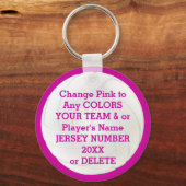 VolleybalTEAM, NAAM, JAAR, NUMMER Sleutelhangers (Voorkant)