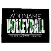 Volleybalteamspeler VOEG NAAM TOE School Topatleet Groot Cadeauzakje (Achterkant)