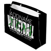 Volleybalteamspeler VOEG NAAM TOE School Topatleet Groot Cadeauzakje (Achterkant Gekanteld)