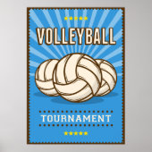  volleybaltoernooi poster (Voorkant)