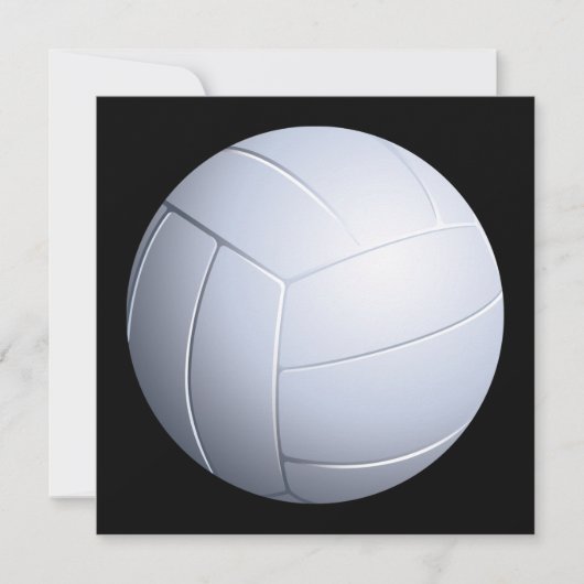 Volleybaluitnodiging Kaart (Voorkant)