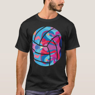 Volleybalvolleybalwedstrijd Colorful Graphic T-shirt