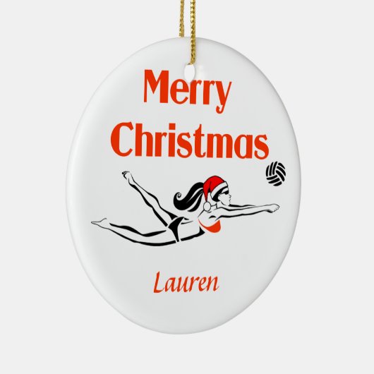 VolleyChick Custom BeachChick Ornament (Rechts)