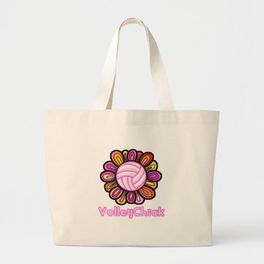 VolleyChick Grote Tote Bag (Voorkant)