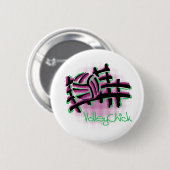 VolleyChick Netzo Ronde Button 5,7 Cm (Voorkant /achterkant)