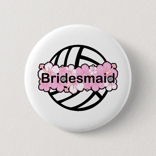 VolleyChick VolleyBride Ronde Button 5,7 Cm (Voorkant)