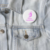 VolleyChickProudMamDark Ronde Button 5,7 Cm (In situ)