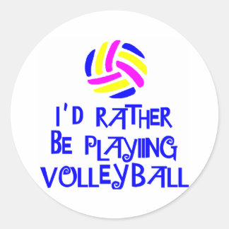 VolleyChick's Rather Ronde Sticker
