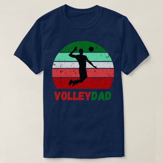 VolleyDad Volleyball Father 1 T-shirt (Design voorkant)