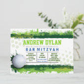 VOLLYBALL SPLASH Bar Mitzvah Invitation (Debout devant)