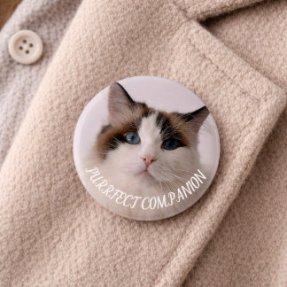 Volmaakt Gezelschap Op Maat Gemaakte Foto van Huis Ronde Button 3,2 Cm