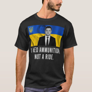 Volodymyr Zelensky, ik heb munitie nodig, niet een T-shirt