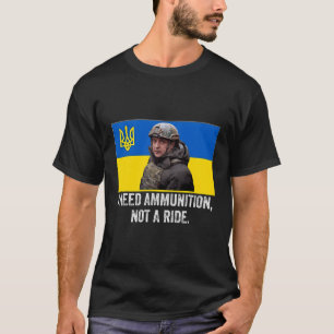 Volodymyr Zelensky, ik heb munitie nodig, niet een T-shirt
