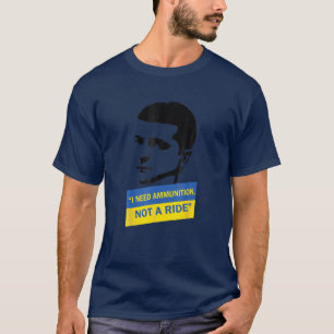 Volodymyr Zelensky, ik heb munitie nodig, niet een T-shirt