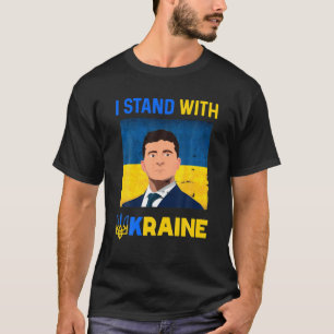 Volodymyr Zelensky Ik sta voor Oekraïne Pro Ukrai T-shirt