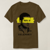 Volodymyr Zelensky Oekraïne vlag Ver2 T-shirt (Design voorkant)