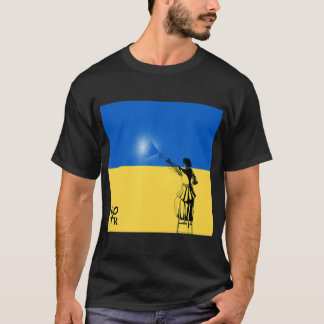 Volodymyr Zelensky President Ukraine Flag Spray Pa T-shirt