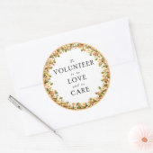 Volontaire Appréciation Classic Round Sticker (Enveloppe)