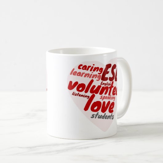 Volontaire Enseignement Mug (Devant droit)