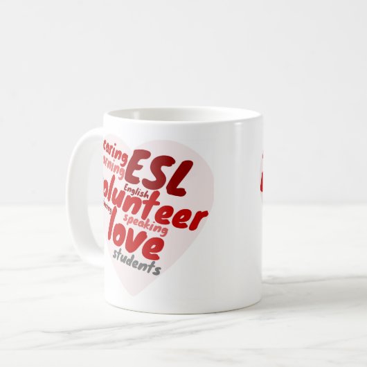 Volontaire Enseignement Mug (Devant gauche)